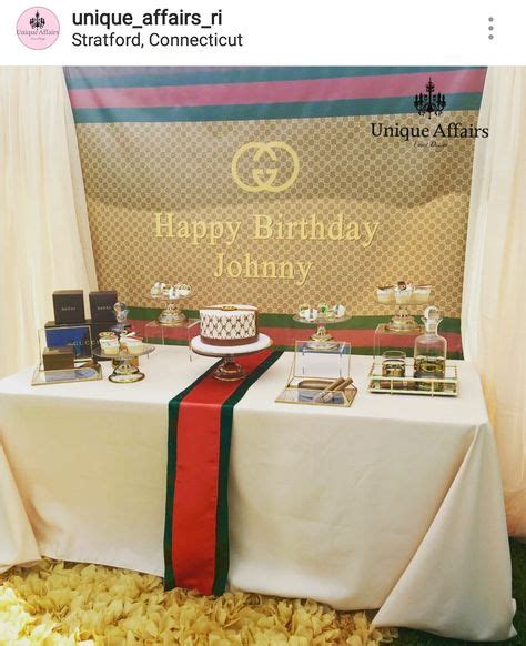 decoracion de cumpleaños gucci